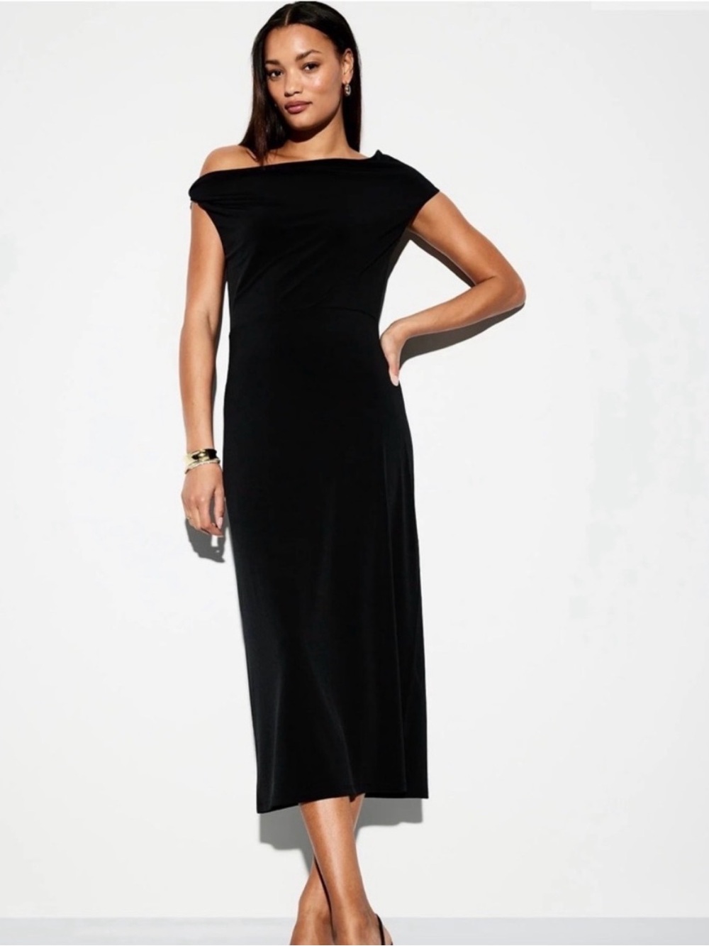 The Occasion by Old Navy One-Shoulder Midi Dress